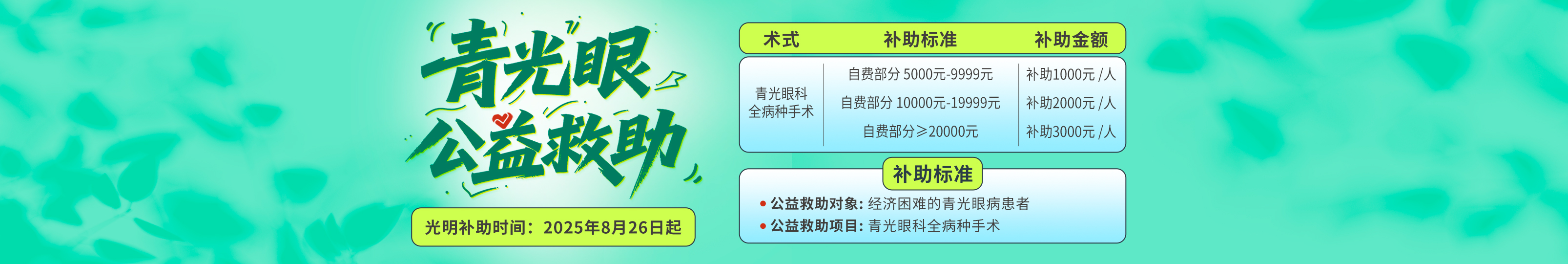 青光眼补助